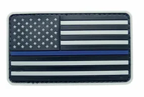 5ive Star Gear USA Flag Grey with Thin Blue Line Morale Patch