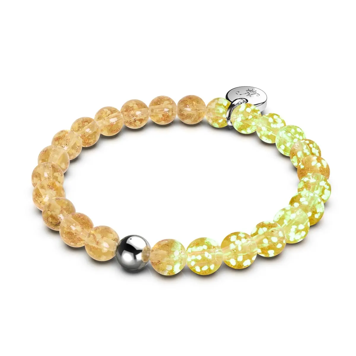 Amber | .925 Sterling Silver | Firefly Glass Bracelet