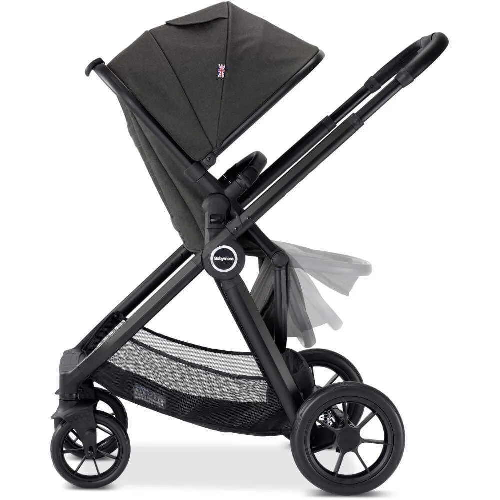 Babymore MeMore Pram & Pushchair 11 Piece - Black Espresso