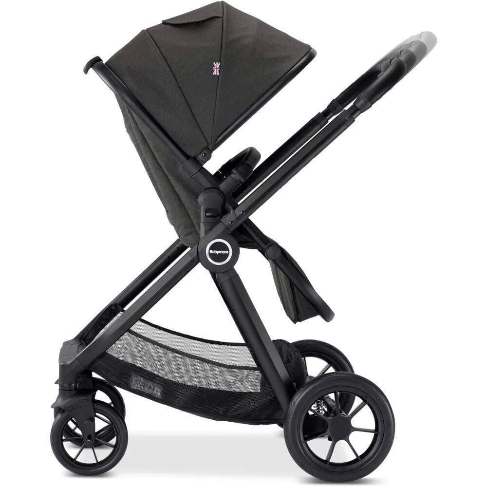 Babymore MeMore Pram & Pushchair 11 Piece - Black Espresso