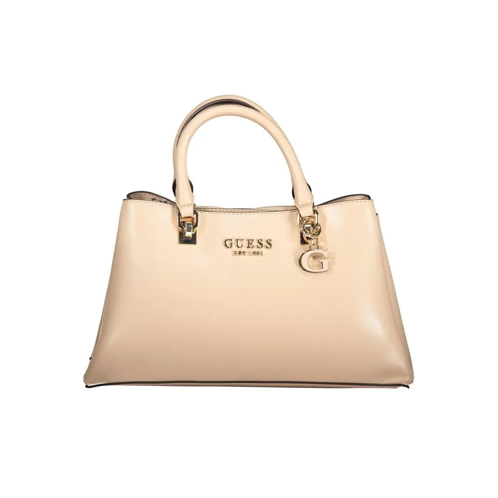 Beige Polyethylene Handbag