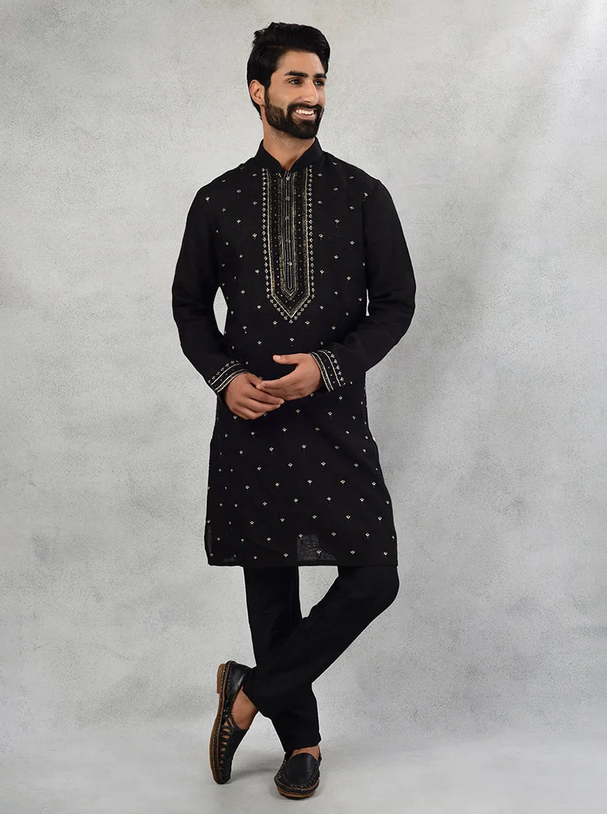 Black Kurta Pajama | TULA