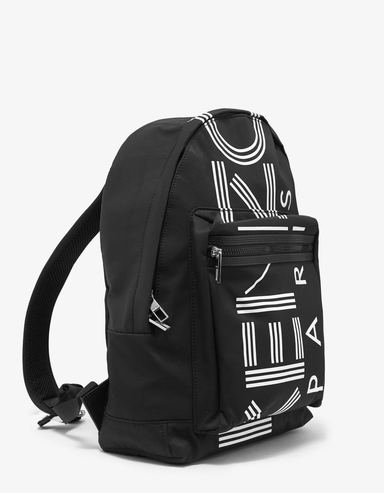 Black Logo Large Backpack