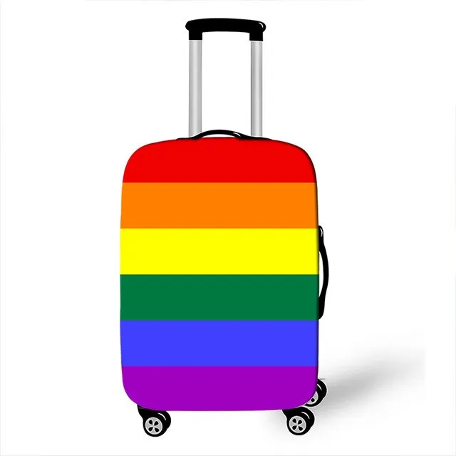 Bonky Rainbow Print Luggage