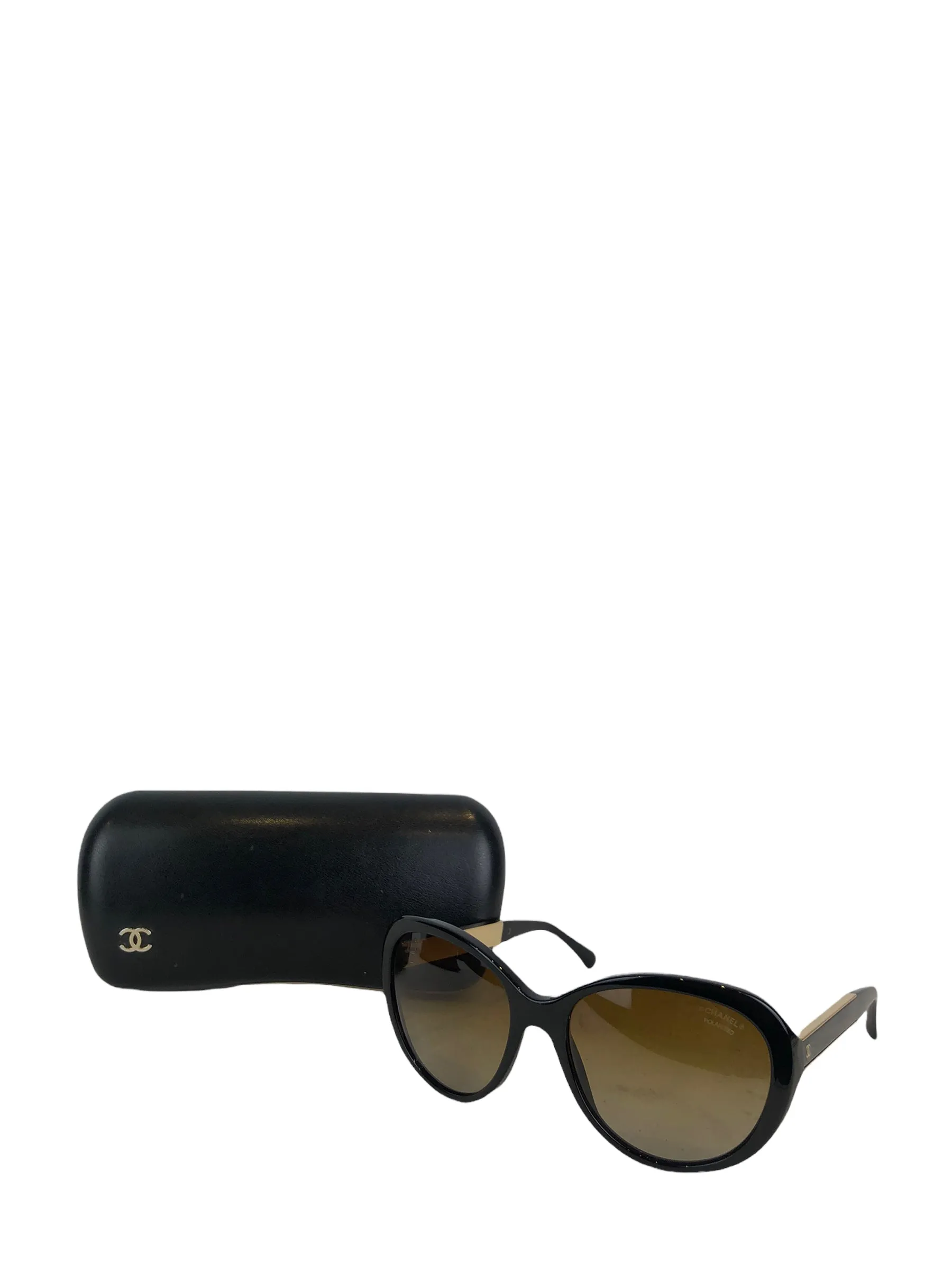 Chanel Black & Gold Sunglasses