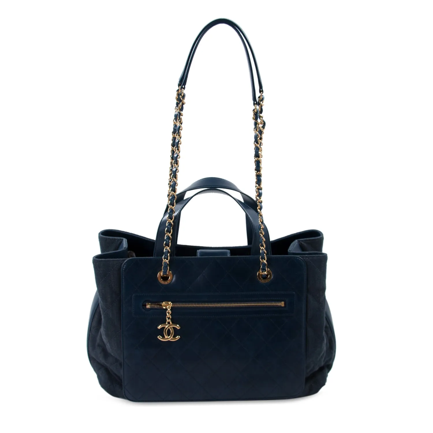 Chanel Denim and Leather Urban Mix Shopping Tote