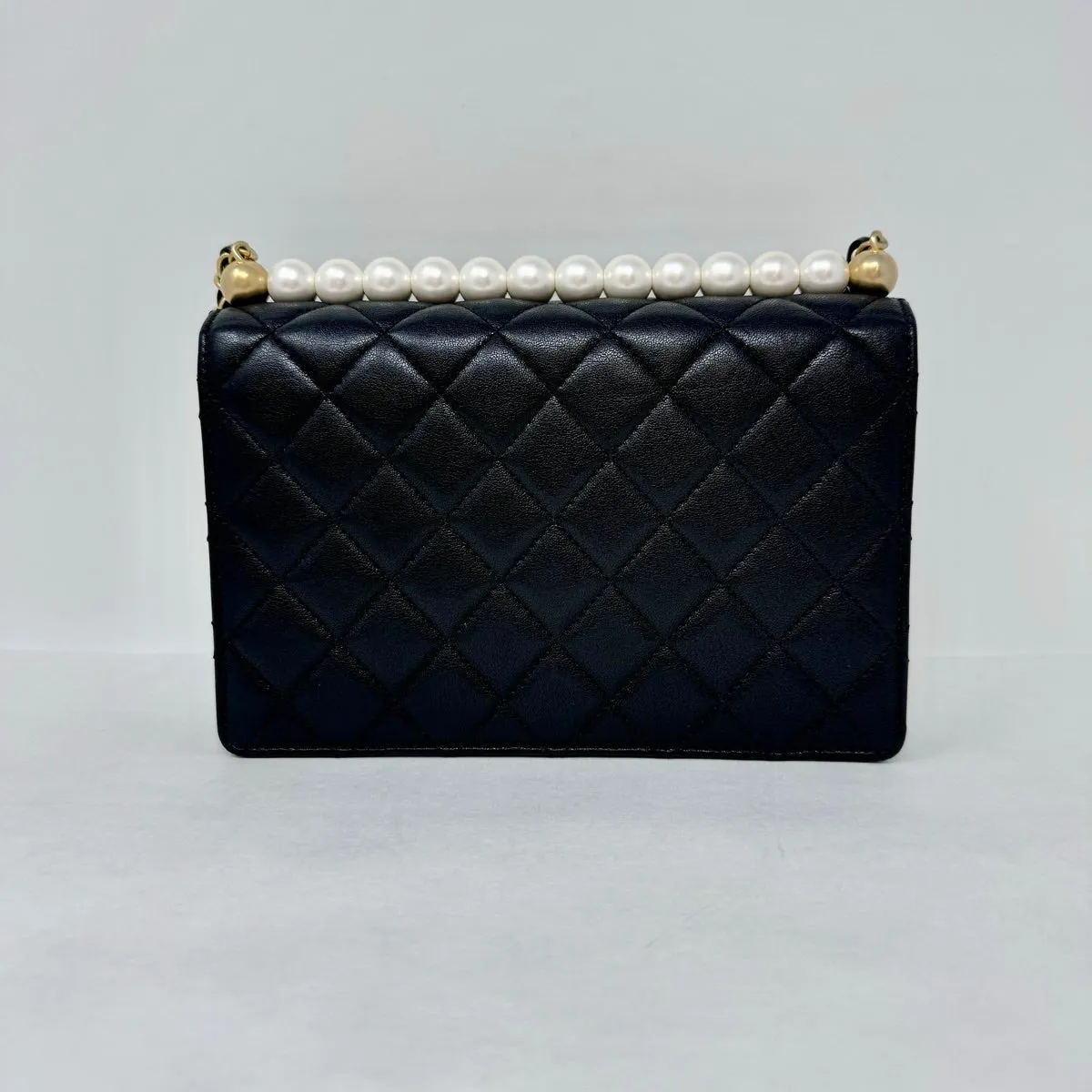 Chanel Quilted Small Chic Pearl Flap Bag