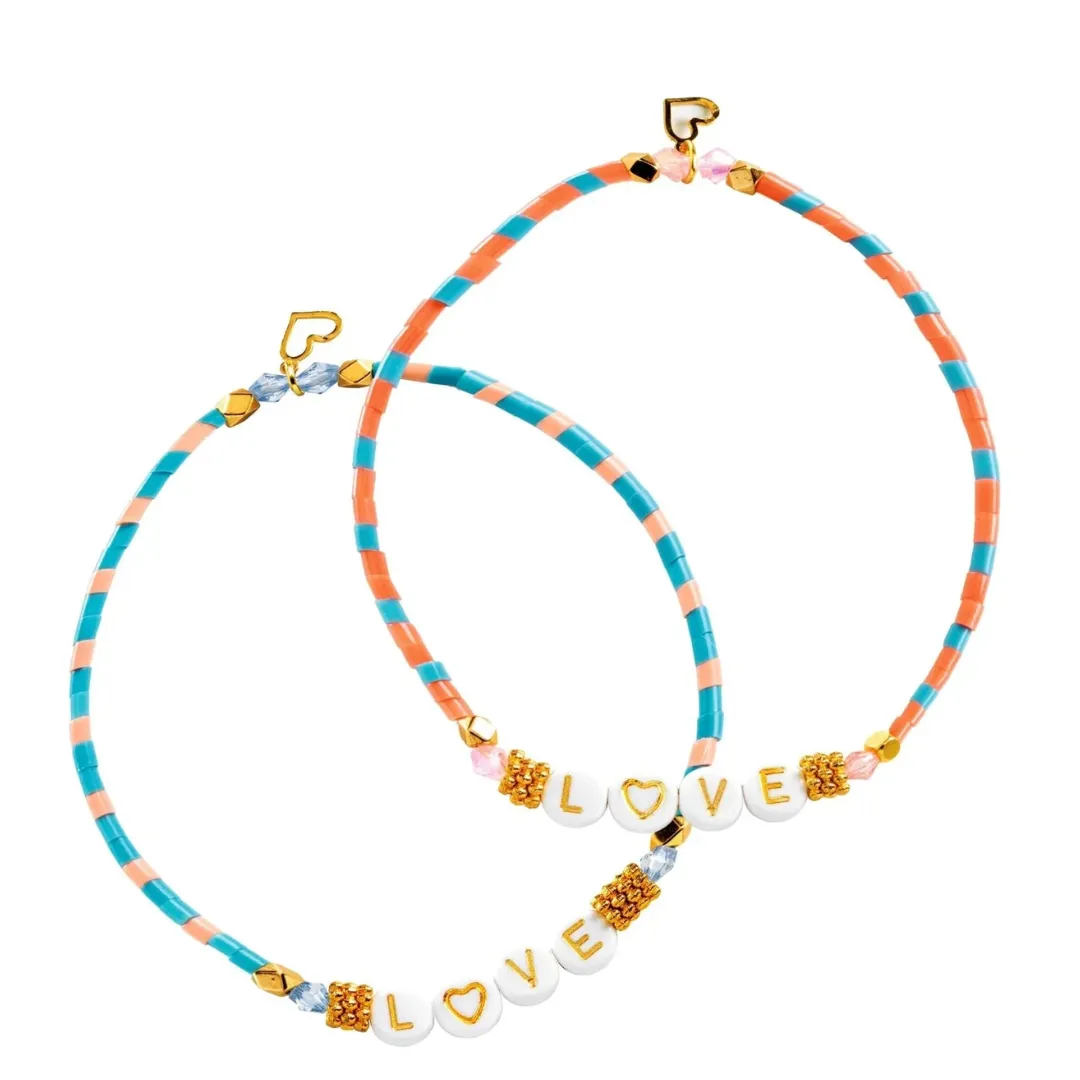 DIY Beaded Bracelet Kit - Love Letter Charms