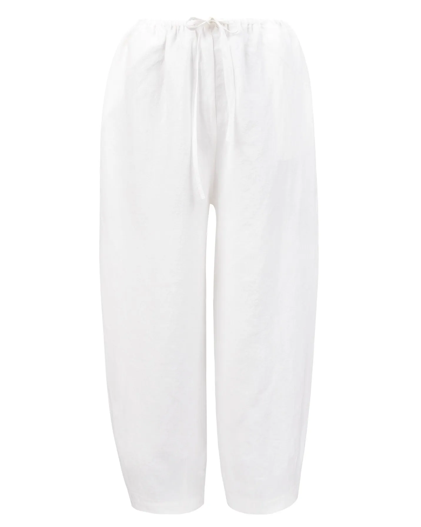 Drawstring Arch Pant - White