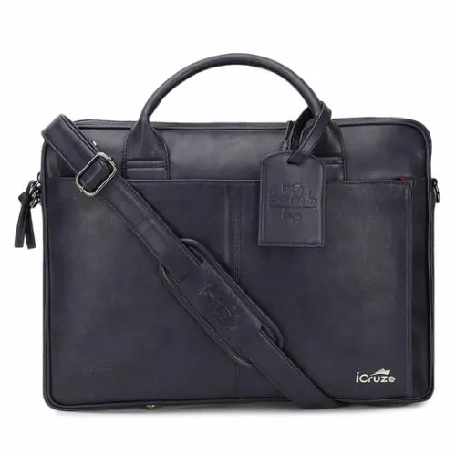 iCruze Elite Slim 15 inch Messenger Bag Blue