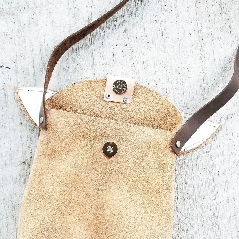 Leather Toddler Purse - Woodland Animals