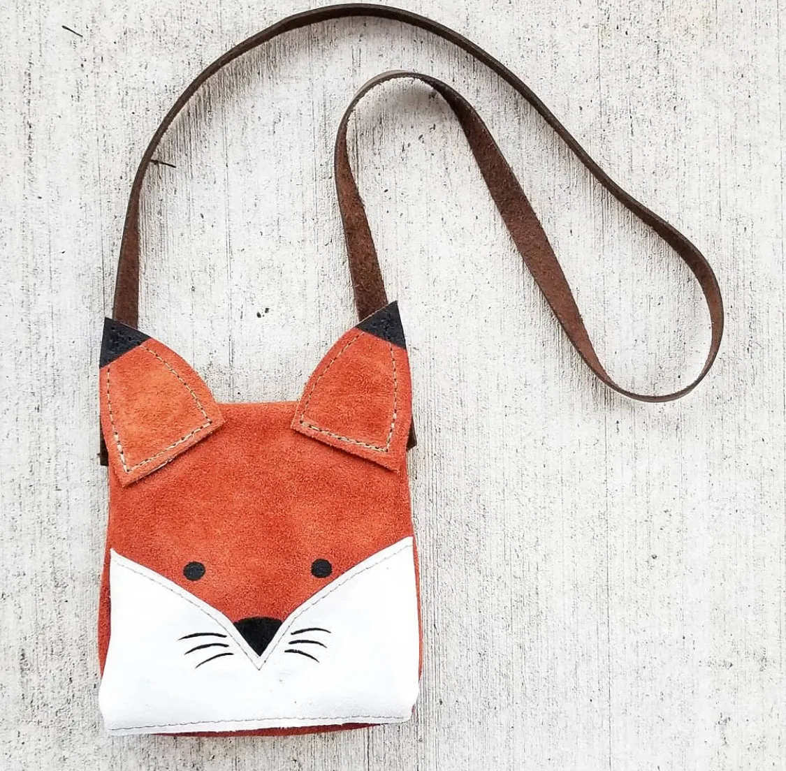 Leather Toddler Purse - Woodland Animals