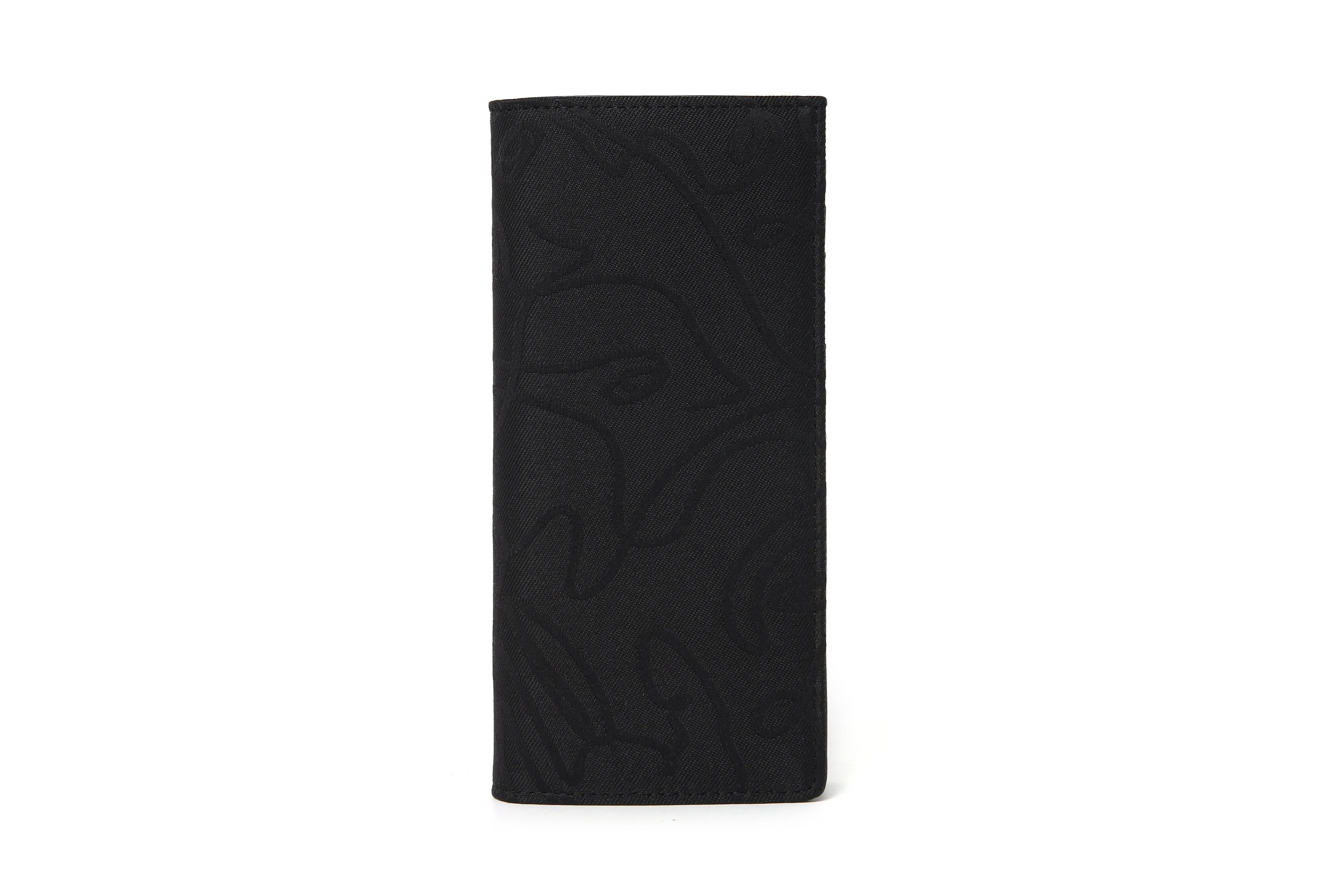 Logo Graphic Jacquard Vertical Long Wallet