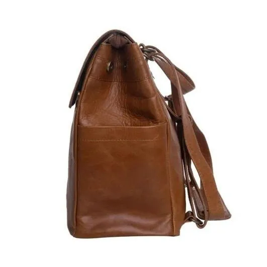 Mally Bebe Leather Baby Backpack | Toffee