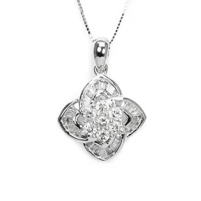 Mezereon Pendant with Natural Diamonds