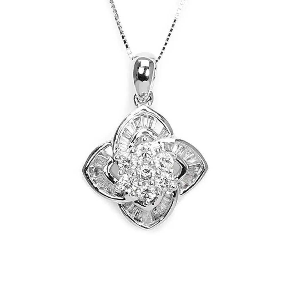 Mezereon Pendant with Natural Diamonds