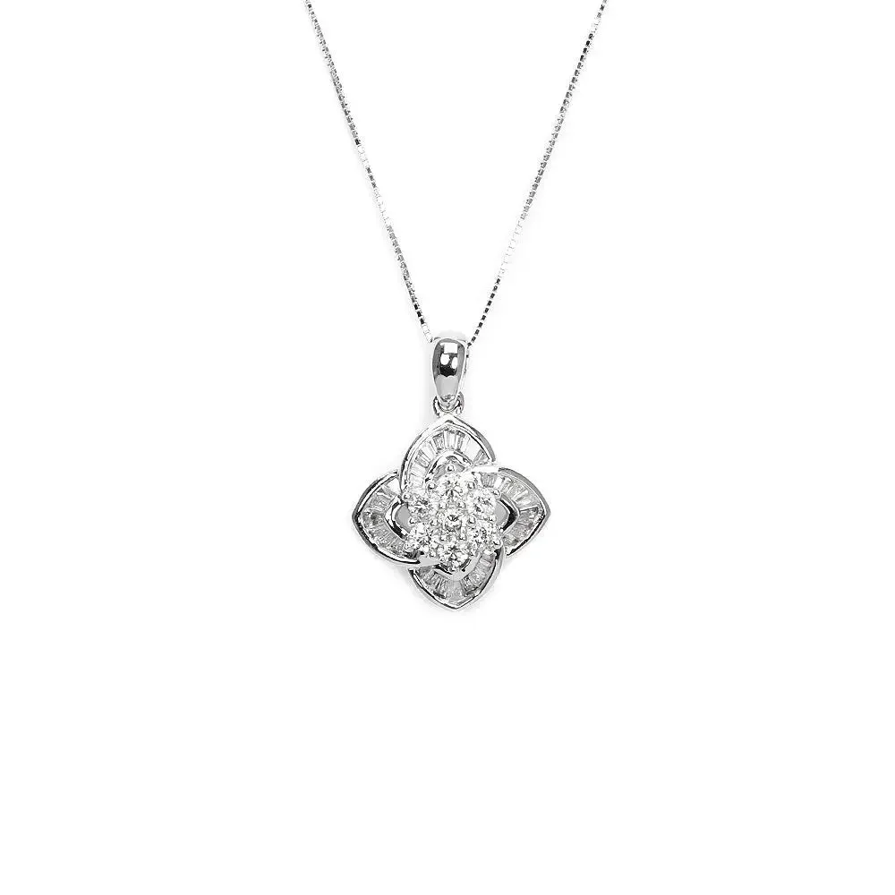 Mezereon Pendant with Natural Diamonds