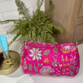 Pink Blossom Cosmetic Bag