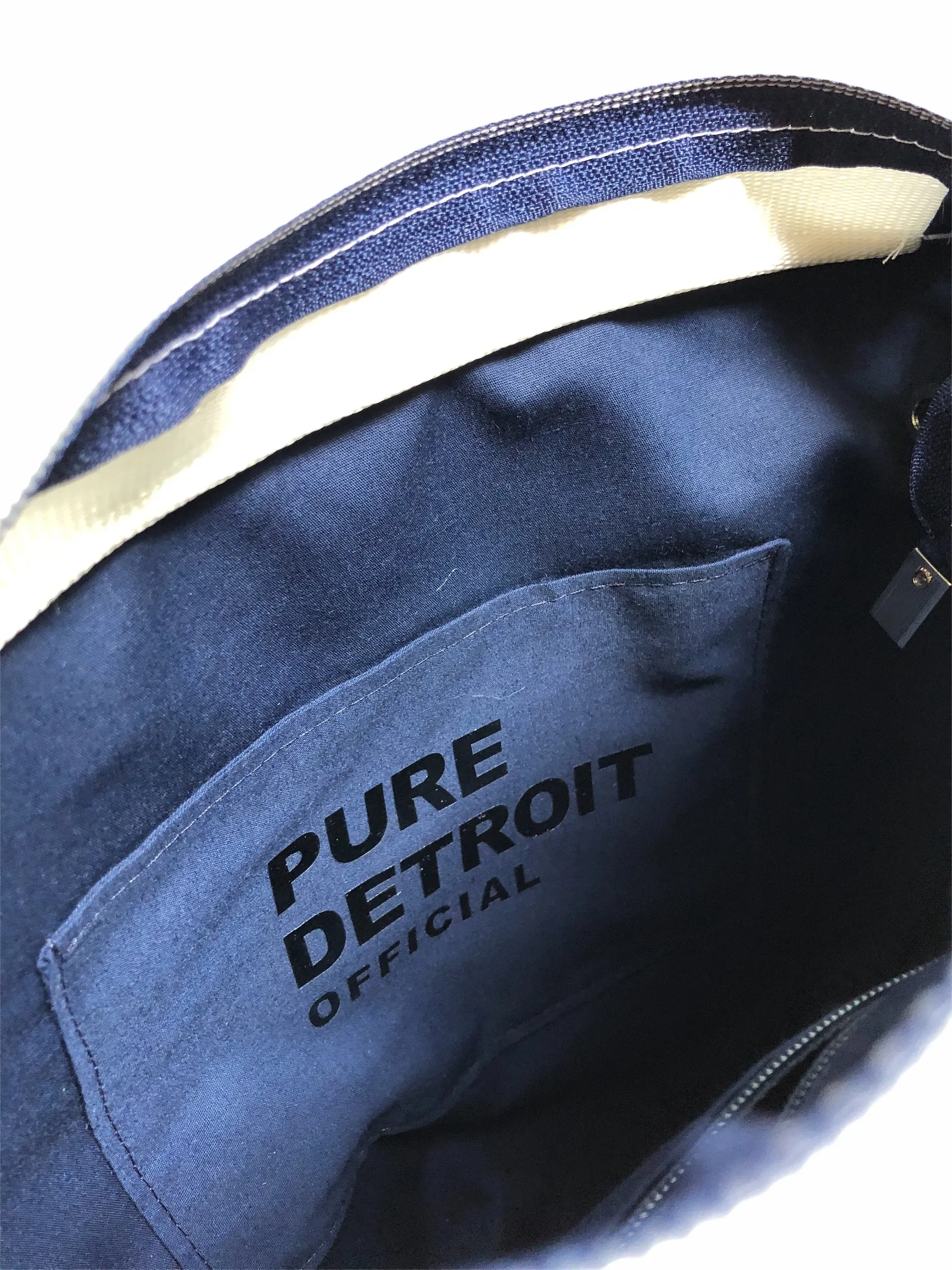 Pure Detroit OFFICIAL - Medium City Slinger Tote Seatbelt Bag - Belle Isle Spectrum PRE ORDER