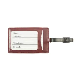 Travel Luggage Tag - Burgundy