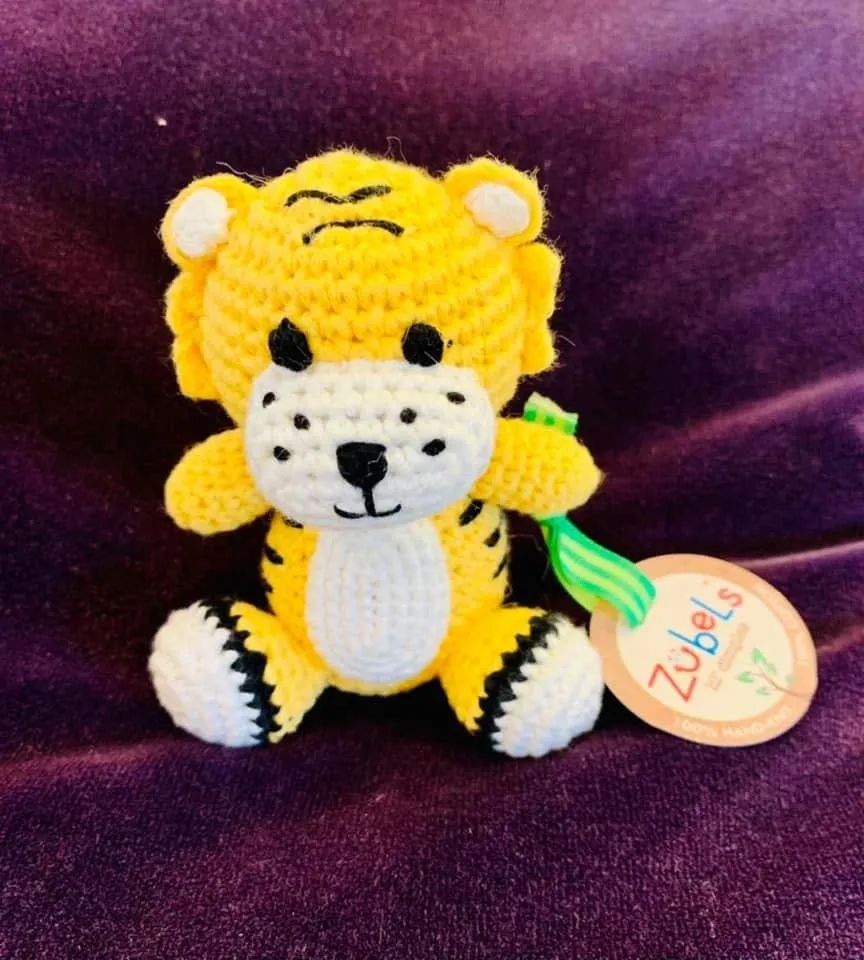 Zubels Knit Rattle - Tiger